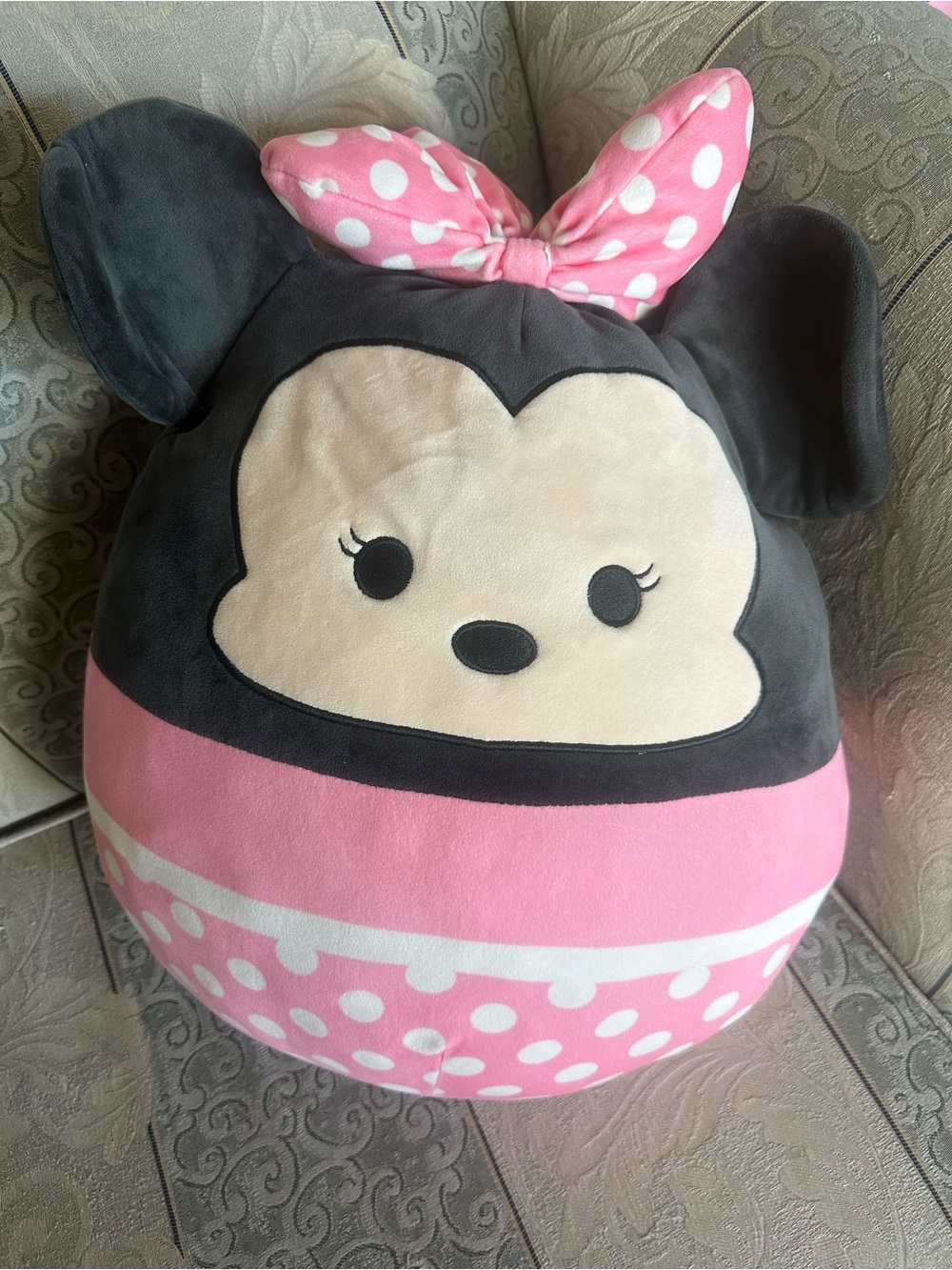 Squishmallows Minnie Mouse Pink and Black Plush